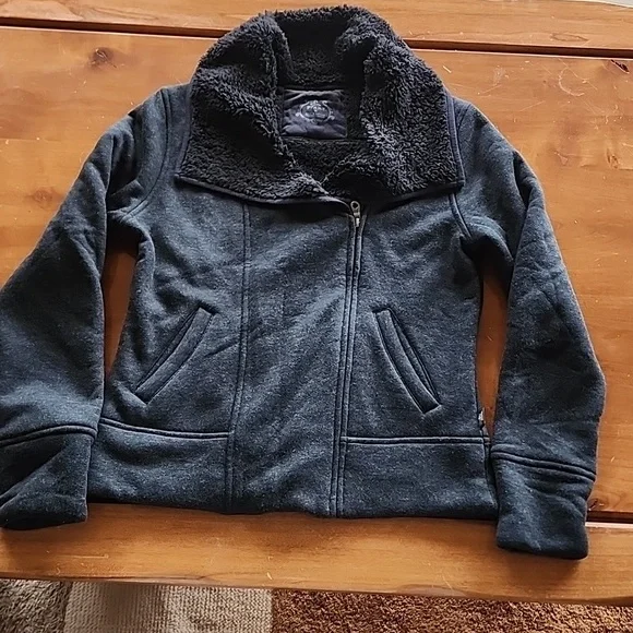 Prana Jackets Coats Prana Grace Sherpa Gray Jacket